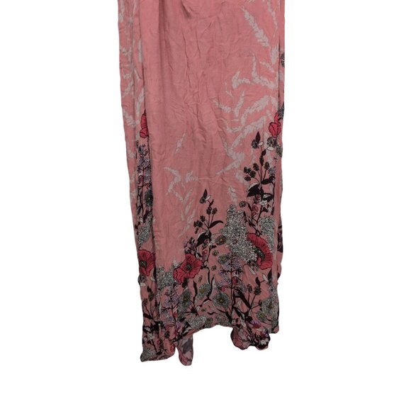 Intimately Free People Floral Midi Dress Womens Size Medium Pink Backless Boho - Picture 11 of 12